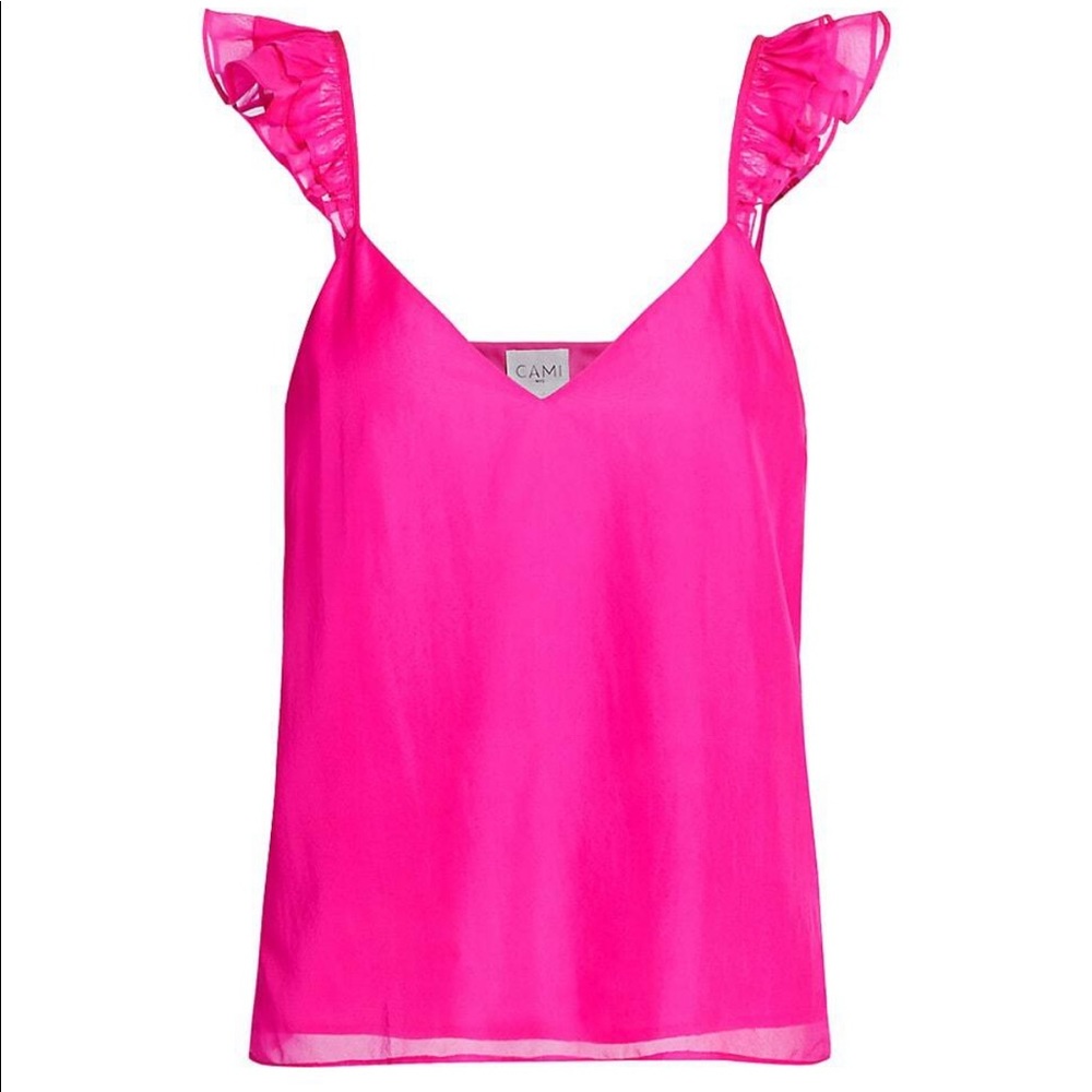 Cami NYC - Cara Chiffon Cami in Neon Pink